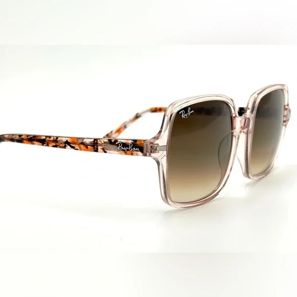 Ray-Ban Transparent Pink Sunglasses with Brown Lenses - Picture 5 of 14